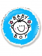 FM 18"(45см.) Круг "Baby boy" фольга арт.401533