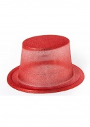 Шляпа блестящая, красная арт.01-100