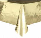 Скатерть фольгированная золотая 1,4x2,7м. арт.1502-3081