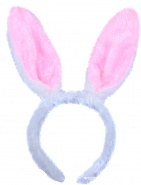 Ободок Уши зайца розовые арт.603188