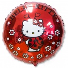 FM 18"(45см.) Круг Hello Kitty фольга арт.1202-2040