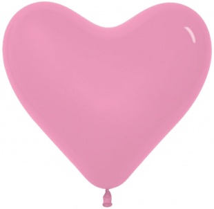 K Сердце б/рис. 12"/30см., розовый арт.806143 фото 2743