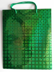 Сумочка зеленая голография 32x26x10см. арт.16841 фото 3722