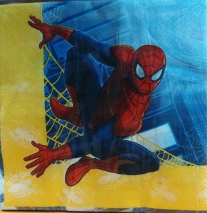 Салфетка Marvel Человек-паук, 33см., 12шт. 1502-1166 фото 1466