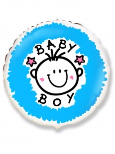 FM 18"(45см.) Круг "Baby boy" фольга арт.401533 фото 4706