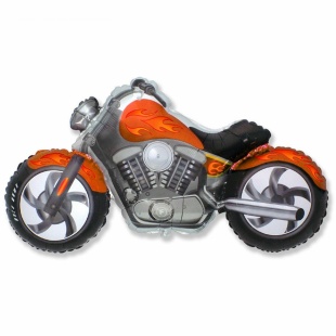 FM Фигура Мотоцикл оранжевый фольга 901731 фото 3660