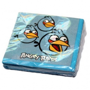 Салфетка Angry Birds, 25см.,16шт. 1502-1113 фото 1491