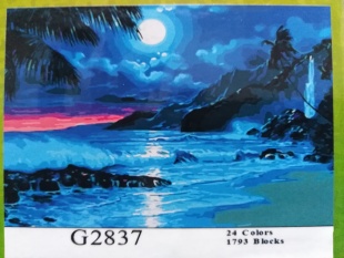 Рисование по номерам "Ночной пляж" арт.G2837 фото 4275