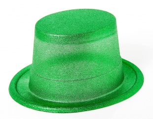 Шляпа блестящая, зеленая арт.01-100 фото 3434