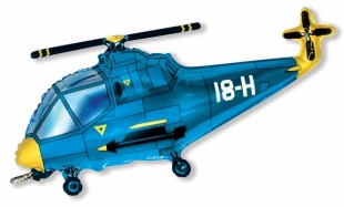 FM Фигура Вертолет Синий фольга 901667 фото 3662