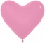 K Сердце б/рис. 12"/30см., розовый арт.806143 t('фото') 2742