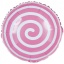F 18"(45см.) Круг Леденец Спираль розовый арт.QQLY-B0440 t('фото') 4715
