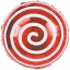 F 18"(45см.) Круг Леденец Спираль красный арт.QQLY-B0726 t('фото') 4725