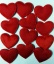 Валентинка-сердце красное 4см. 12шт.уп.  t('фото') 1415
