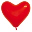 G Сердце без рис. 17"/44см.,  Красные арт.1105-0146 t('фото') 3936