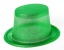 Шляпа блестящая, зеленая арт.01-100