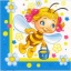 Салфетка Веселые пчелки, 33см.,12шт. 88.035.00 t('фото') 1478