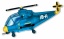 FM Фигура Вертолет Синий фольга 901667 t('фото') 3661