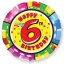 FM 18"(45см.)  Круг "Happy Birthday 6" фольга арт.401575/6 t('фото') 4766