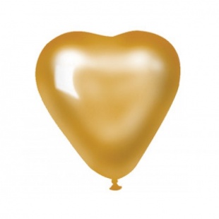 G Сердце б/рис. 5"/12см. Металлик, золото арт.1105-0145 фото 2735