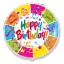 FM 18"(45см.)  Круг "Happy Birthday" фольга арт.401550